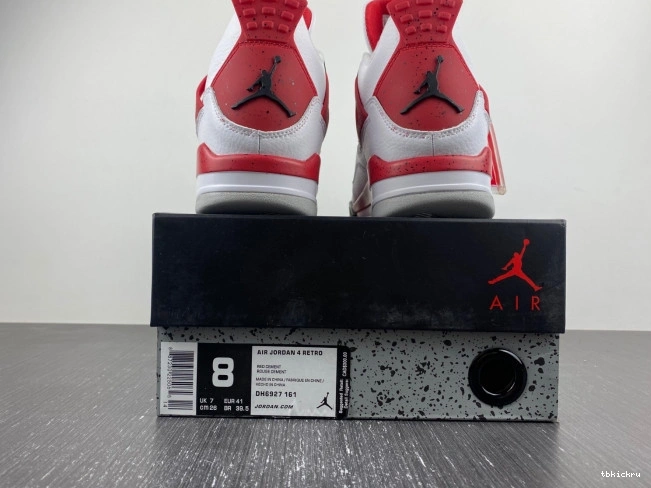 Rep TBK Air Red DH6927-161 4 Jordan Cement 0819